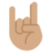 Sign of the Horns - Medium emoji on Twitter